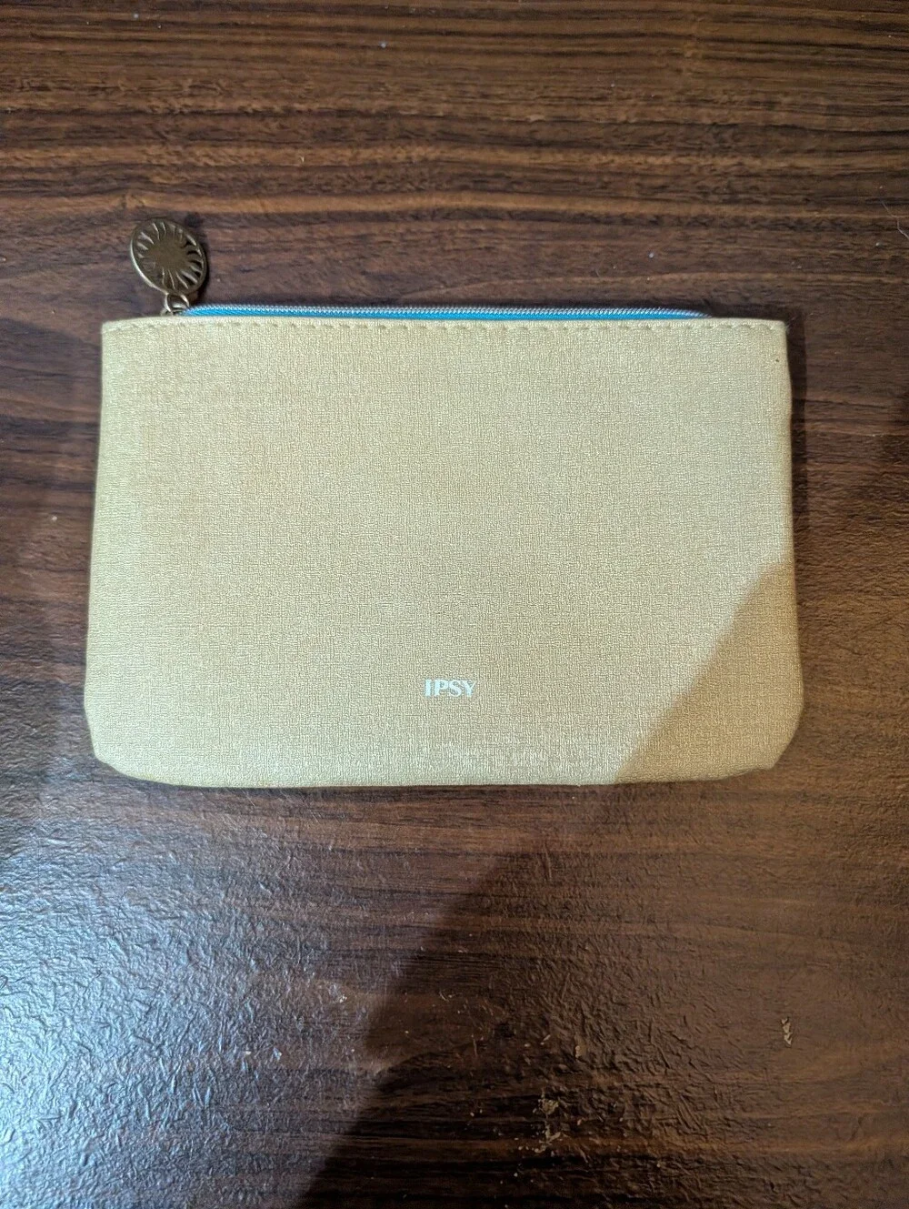 Ipsy Stay Golden Makeup Bag.